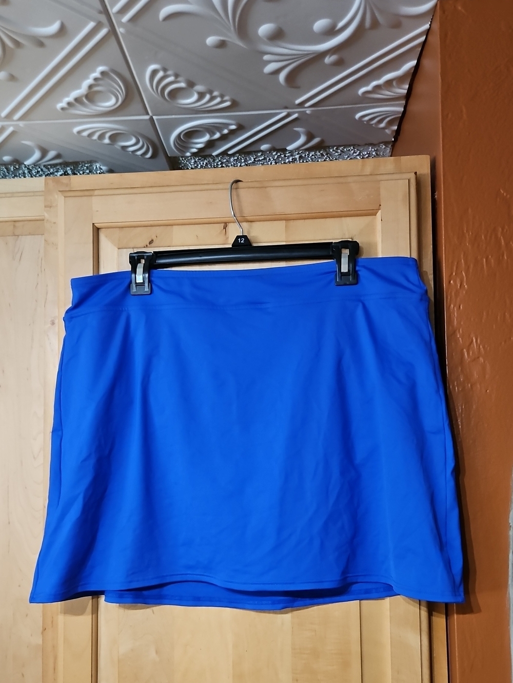Lands' End Blue Swim Skirt Bikini Bottom